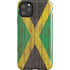 Jamaican Flag Dark Wood iPhone Cases